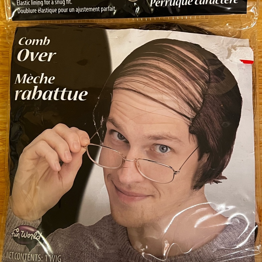 Fun World Comb Over Wig NEW